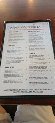 Menu photo 3 Wine on Third Restaurant and Bar Niagara Falls, NY