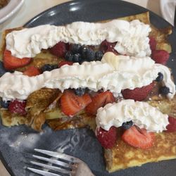 Yolkville Cafe - Triple berry crepes