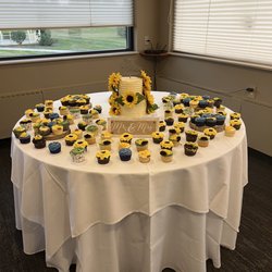 Time Traveling DJs - The Newman dessert table.