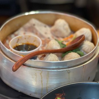 Dragon Flame Chinese Grill - 10 Piece Steamed Pork Dumplings - Noodles Near Me - Tempe, Arizona