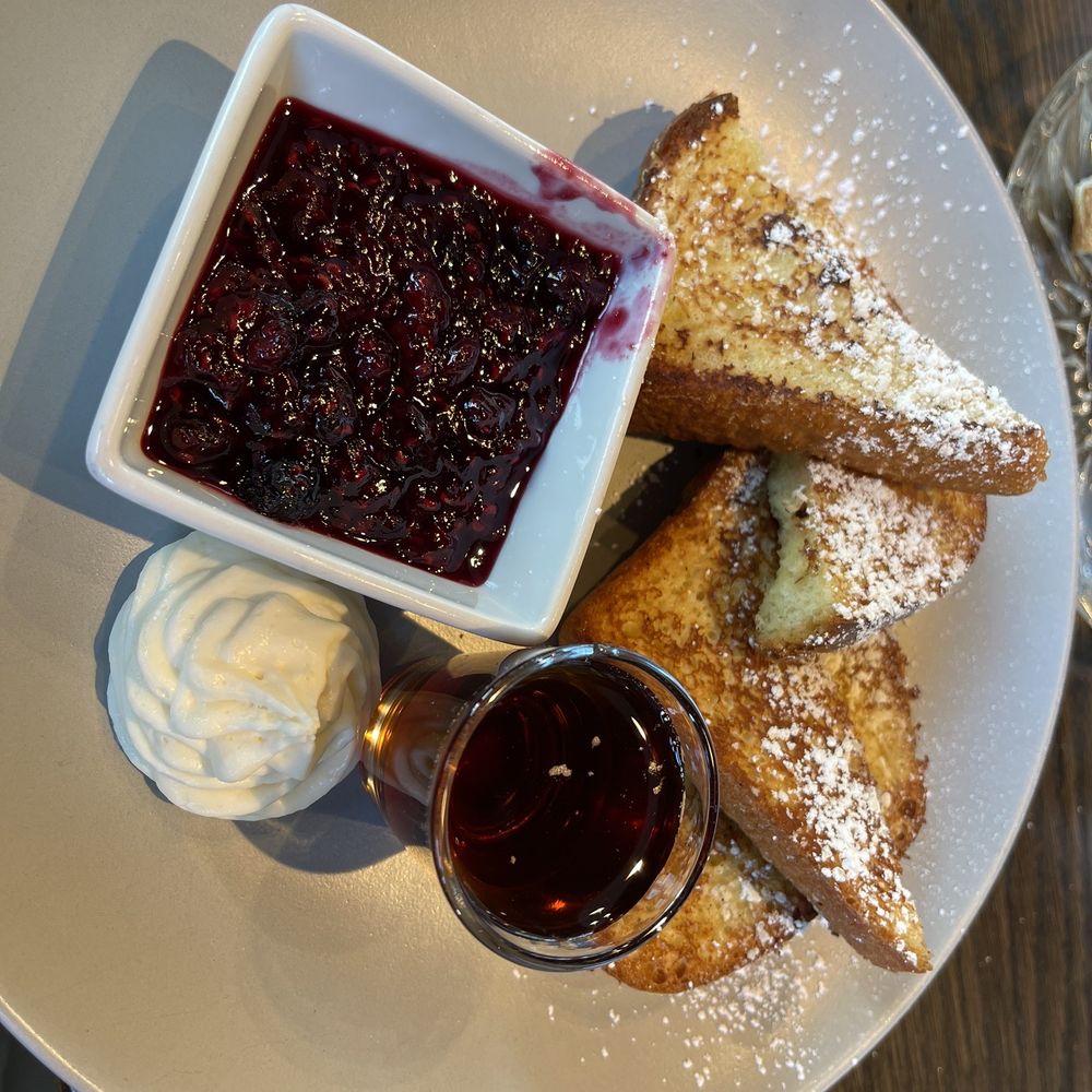 Le French 9+CO - French toast with berry compote on side - French Near Me - Denver, Colorado Le French 9+CO - French toast with berry compote on side - French Near Me - Denver, Colorado
