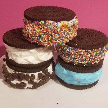 Papsy's Place - three ice cream sandwiches with sprinkles - Ice Cream & Frozen Yogurt Near Me - Wilmington, Ohio Papsy's Place - three ice cream sandwiches with sprinkles - Ice Cream & Frozen Yogurt Near Me - Wilmington, Ohio