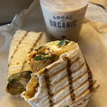 Groundwork Coffee - Vegan Breakfast Burrito (really good) and horchata cold brew (has almond and condensed milk, still good) - Coffee & Tea Near Me - Los Angeles, California Groundwork Coffee - Vegan Breakfast Burrito (really good) and horchata cold brew (has almond and condensed milk, still good) - Coffee & Tea Near Me - Los Angeles, California