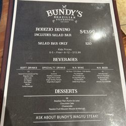 Bundy’s Brazilian Steakhouse