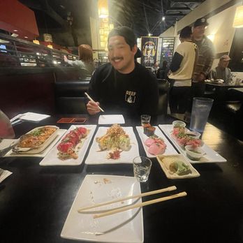 Sushi Yukiya - Ocean Beach Roll (forgot 2nd) Homeless Roll Ikura(salmon egg) Nigiri 2 pcs Tuna Belly(Toro) Nigiri 2 pcs Toro Roll - Sushi Bars Near Me - Oceanside, California