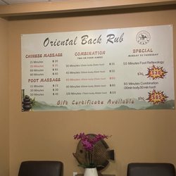 Chinese Backrub - Pricing