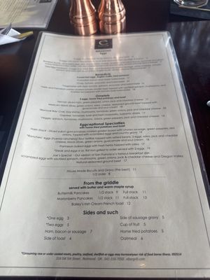 Menu photo 1 E BarGrill Redmond, OR