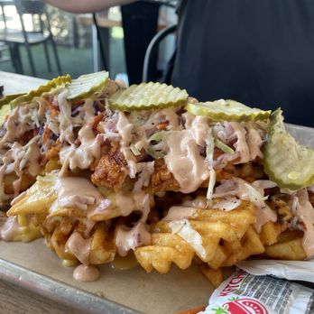 Smoke & Fire Social Eatery - Nashville Hot Chicken Fries - Comfort Food Near Me - Paramount, California