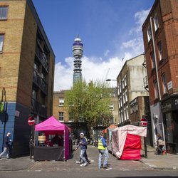 Goodge Place Market - Goodge Place Market from Goodge Street