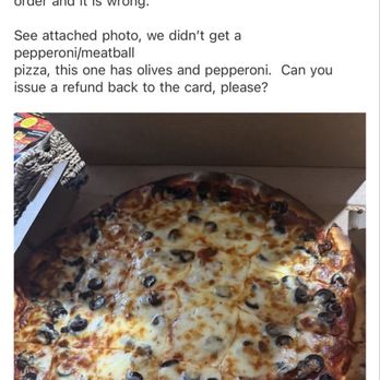 Brianno's Deli Italia - Ordered pepperoni meatball, got pepperoni and olive. Contacted restaurant twice, no response. - Italian Near Me - Eagan, Minnesota Brianno's Deli Italia - Ordered pepperoni meatball, got pepperoni and olive. Contacted restaurant twice, no response. - Italian Near Me - Eagan, Minnesota