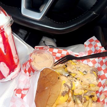 Dough Burger - Double double with smash fries - Burgers Near Me - San Jose, California