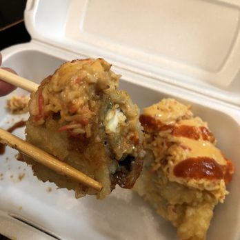Oh! Sushi - Now THAT is a piece of sushi! Golden Tiger roll. - Japanese Near Me - Oxnard, California Oh! Sushi - Now THAT is a piece of sushi! Golden Tiger roll. - Japanese Near Me - Oxnard, California