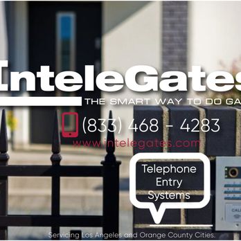 Intele Gates - We install and service Telephone Entry Systems in Los Angeles & Orange County cities. - Fences & Gates Near Me - Manhattan Beach, California Intele Gates - We install and service Telephone Entry Systems in Los Angeles & Orange County cities. - Fences & Gates Near Me - Manhattan Beach, California
