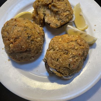 Red Bridge Tavern - Stuffie: large clam shell filled with shrimp, crab and clams. - American Near Me - East Providence, Rhode Island