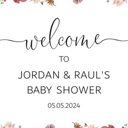 Baby Shower Welcome Sign