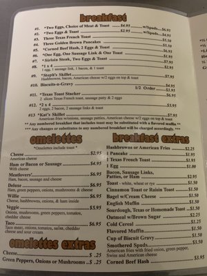 Menu photo 5 Curve-In Cafe Redgranite, WI
