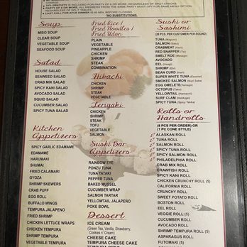 Ohayo Sushi - Menu - Sushi Bars Near Me - Webster, Texas Ohayo Sushi - Menu - Sushi Bars Near Me - Webster, Texas