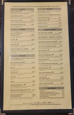 Menu photo 1 Nunu's Thai Dishes Herndon, VA