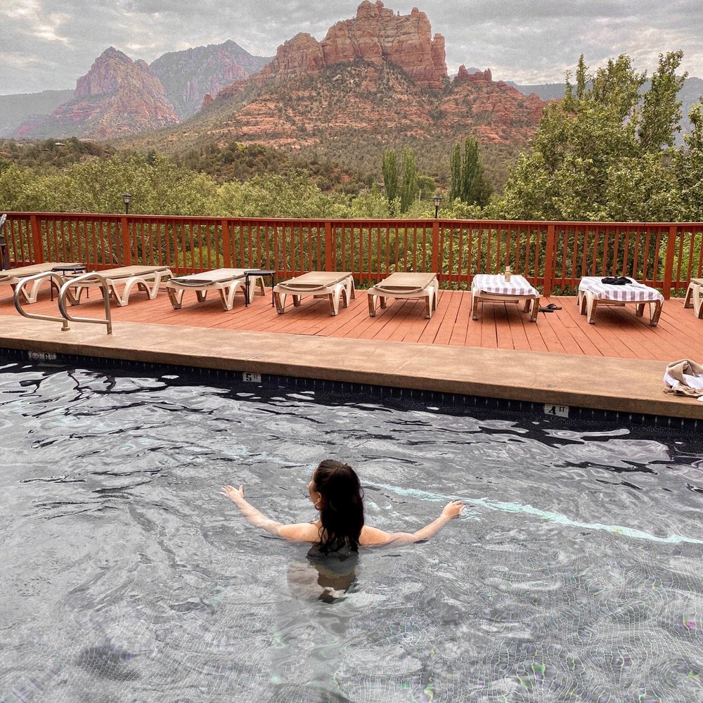Cedars Resort - View from the pool - Hotels Near Me - Sedona, Arizona Cedars Resort - View from the pool - Hotels Near Me - Sedona, Arizona