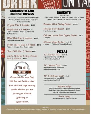 Menu photo 2 Feed Mill Bar & Grill Lomira, WI Menu photo 2 Feed Mill Bar & Grill Lomira, WI
