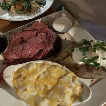 Hungry Hunter Steakhouse - Petite Prime Rib 8 Ounce with au gratin potatoes - Steakhouses Near Me - Bakersfield, California Hungry Hunter Steakhouse - Petite Prime Rib 8 Ounce with au gratin potatoes - Steakhouses Near Me - Bakersfield, California