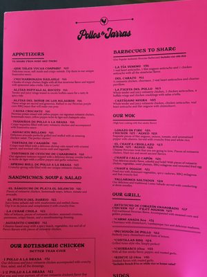 Menu photo 1 Pollos & Jarras Miami, FL