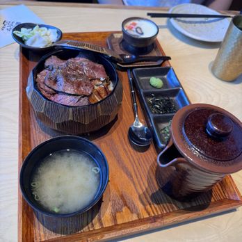 Tendon Kohaku - Kohaku Kabayaki Unagi & Grilled Steak Set - Japanese Near Me - Seattle, Washington