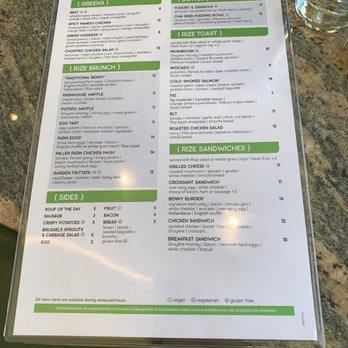 RIZE - Menu - Breakfast & Brunch Near Me - Fishers, Indiana RIZE - Menu - Breakfast & Brunch Near Me - Fishers, Indiana