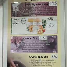 Spa pedicures they offer