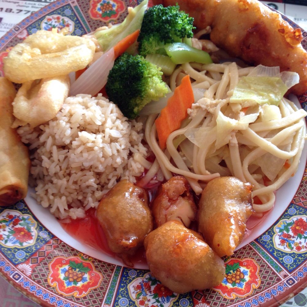 Golden Gate Restaurant - Ugh lunch all you can eat sample plate. My mouth is watering looking at it again! :D sooooo good! - Chinese Near Me - Tulsa, Oklahoma Golden Gate Restaurant - Ugh lunch all you can eat sample plate. My mouth is watering looking at it again! :D sooooo good! - Chinese Near Me - Tulsa, Oklahoma