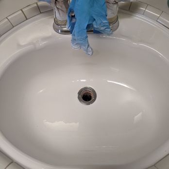 Home Illusions - After: sink after repair and reglaze - Refinishing Services Near Me Home Illusions - After: sink after repair and reglaze - Refinishing Services Near Me