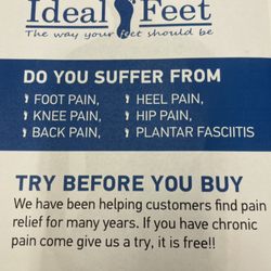 Ideal Feet - We can HELP! Stop in today for RELIEF!