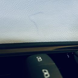 The ink pen mark they promised to remove or replace
