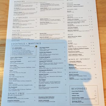 Sedona Taphouse - This is the Back Page of their Main Menu. Photo taken May 16, 2026. - New American Near Me - Virginia Beach, Virginia Sedona Taphouse - This is the Back Page of their Main Menu. Photo taken May 16, 2026. - New American Near Me - Virginia Beach, Virginia
