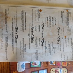 the menu