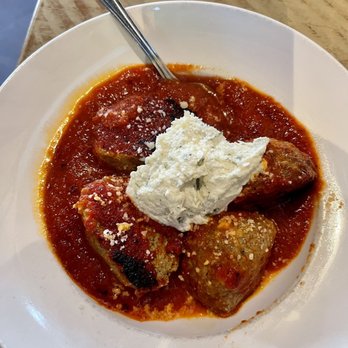Tucci's Pizza - Meatballs - They could be a meal unto themselves. Housemade & Oven Roasted w/ Tomato Sauce/ Ricotta / Parmesan $12.95 - Pizza Near Me - Boca Raton, Florida Tucci's Pizza - Meatballs - They could be a meal unto themselves. Housemade & Oven Roasted w/ Tomato Sauce/ Ricotta / Parmesan $12.95 - Pizza Near Me - Boca Raton, Florida