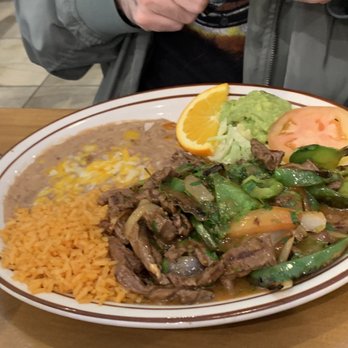 Casa Don Juan  - Summerlin - Steak w beans and rice w sautéed veges - Mexican Near Me - Las Vegas, Nevada