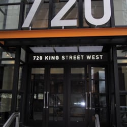 720 King West Dental - Entrance to the building, dental office on main floor near the back elevators.