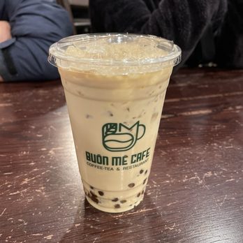 Buon Me Cafe - Oolong Jasmine Milk Tea w/Golden Boba - Coffee & Tea Near Me - San Jose, California Buon Me Cafe - Oolong Jasmine Milk Tea w/Golden Boba - Coffee & Tea Near Me - San Jose, California