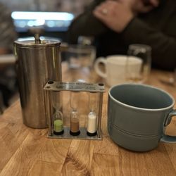 Dotty’s Kitchen & Raw Bar - French press coffee