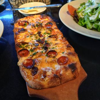 The Cheesecake Factory - Pepperoni and cheese flat bread "bee sting" - Desserts Near Me - Glendale, California The Cheesecake Factory - Pepperoni and cheese flat bread "bee sting" - Desserts Near Me - Glendale, California