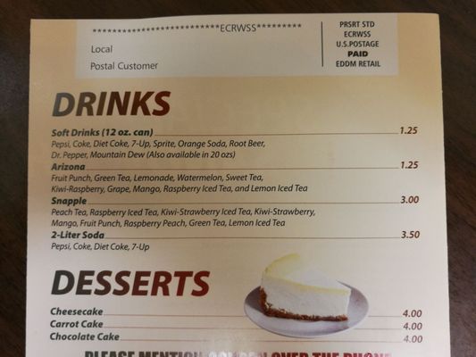 Menu photo 4 Pizza Joint San Francisco, CA