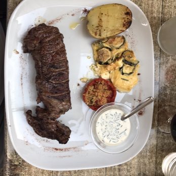Au Feu de Bois - Steak with vegetable €13 - Barbeque Near Me - Sète, 34