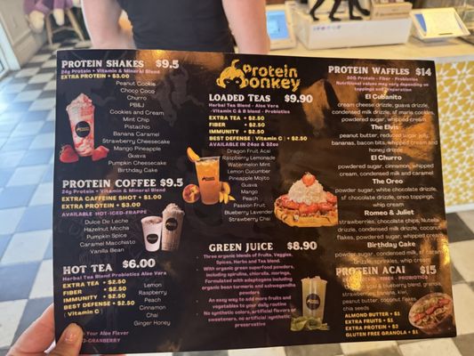 Menu photo 1 Protein Monkey Tampa, FL