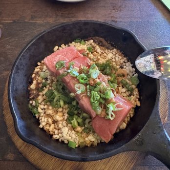 Chome - Chu toro with crispy rice - Izakaya Near Me - San Francisco, California Chome - Chu toro with crispy rice - Izakaya Near Me - San Francisco, California