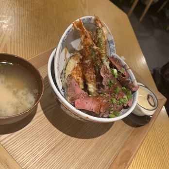 Tendon Kohaku - Steak tendon set - Japanese Near Me - Bellevue, Washington