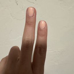 Same day. Horrible manicure Same day. Horrible manicure