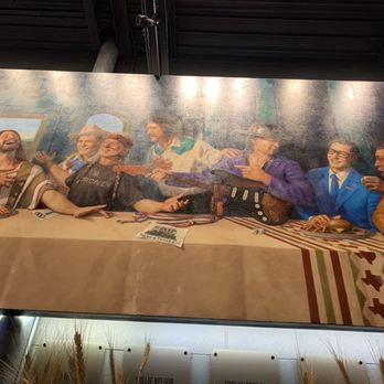 LSA Burger - Wall painting - Cocktail Bars Near Me - Denton, Texas