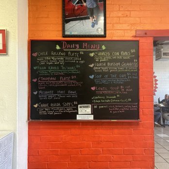 Tumerico - Example of rotating daily menu - Vegan Near Me - Tucson, Arizona