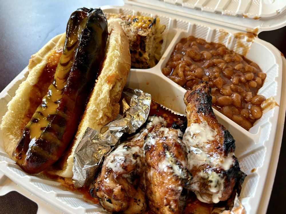 Food from Saucy’s Southern Barbecue & Cuisine